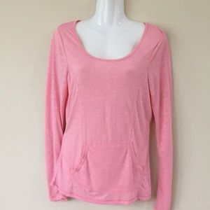 4 for $12 - XS peachy slightly sheer sporty top